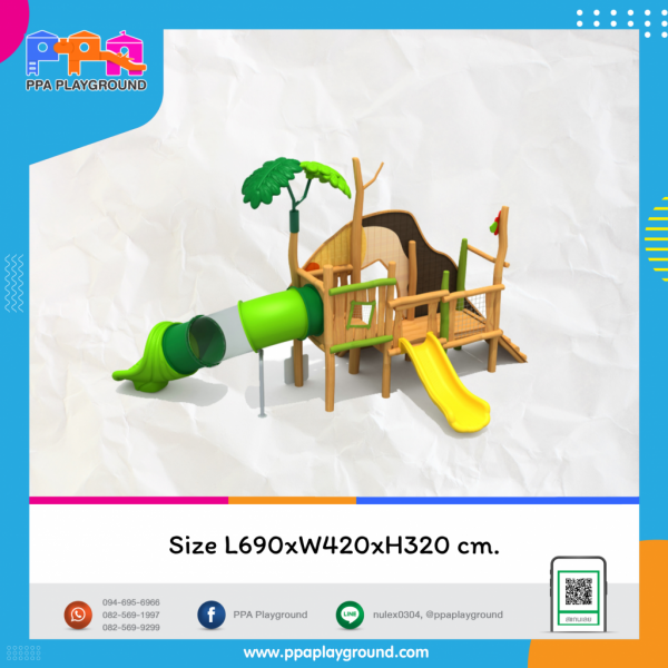 เครื่องเล่นสนามไม้